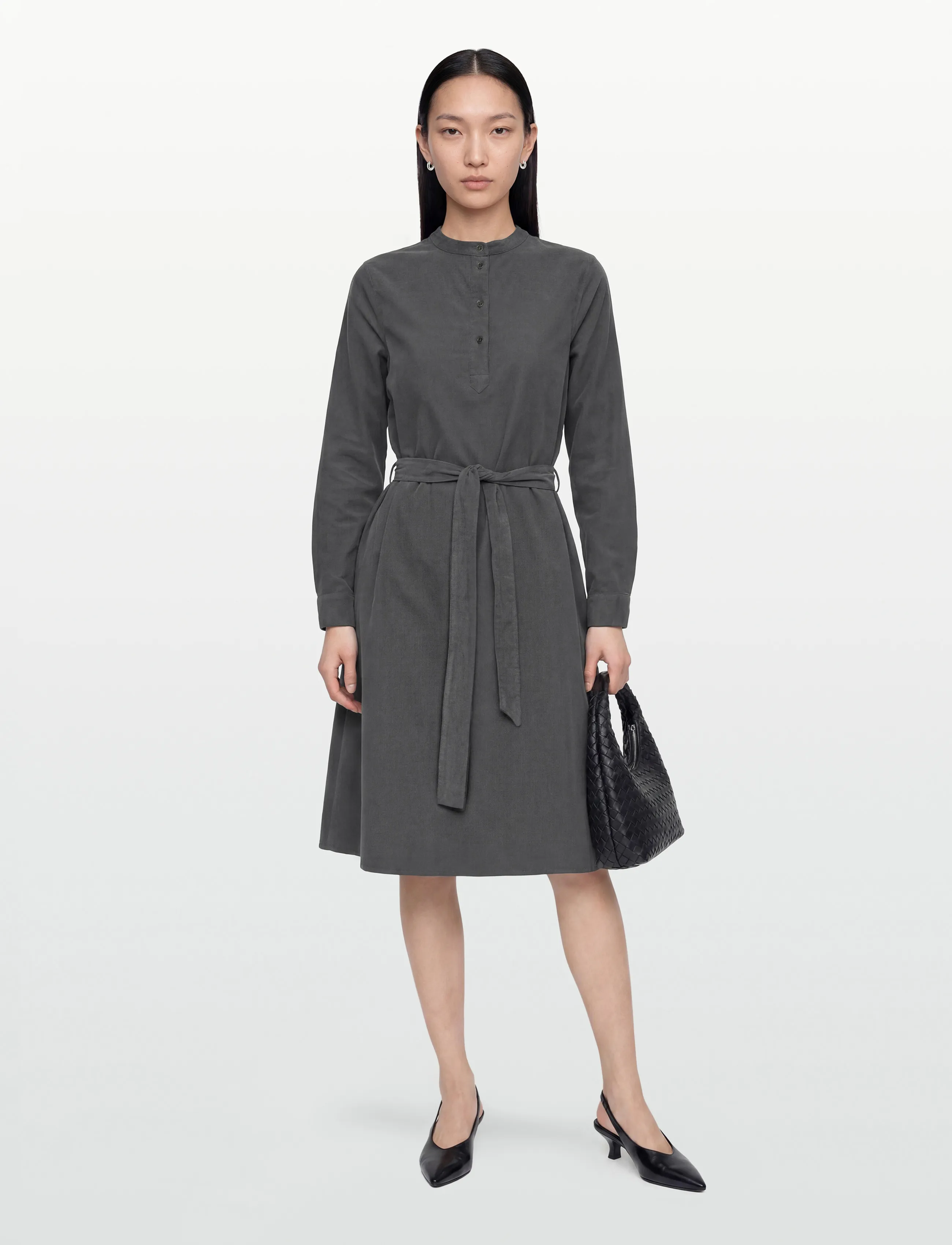 Rue de Tokyo Devina Gmtd Baby Corduroy, XS, Dresses, Grau - Shirt Frauen