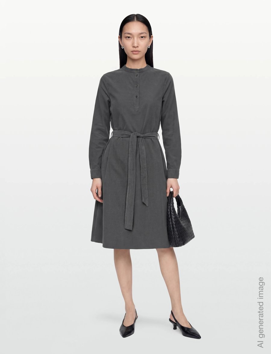 Rue de Tokyo - DEVINA GMTD GMTD BABY CORDUROY - särkkleidid - grey - 0