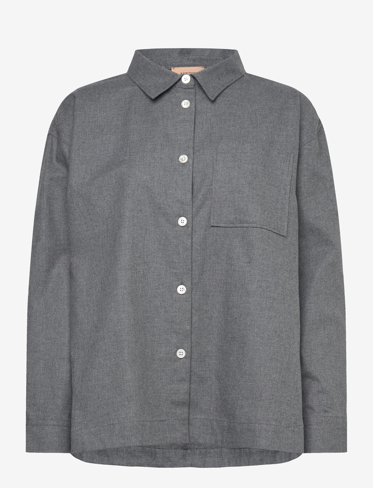 Rue de Tokyo - SAFFRON POLO BRUSH CHECK - langærmede skjorter - grey check - 1