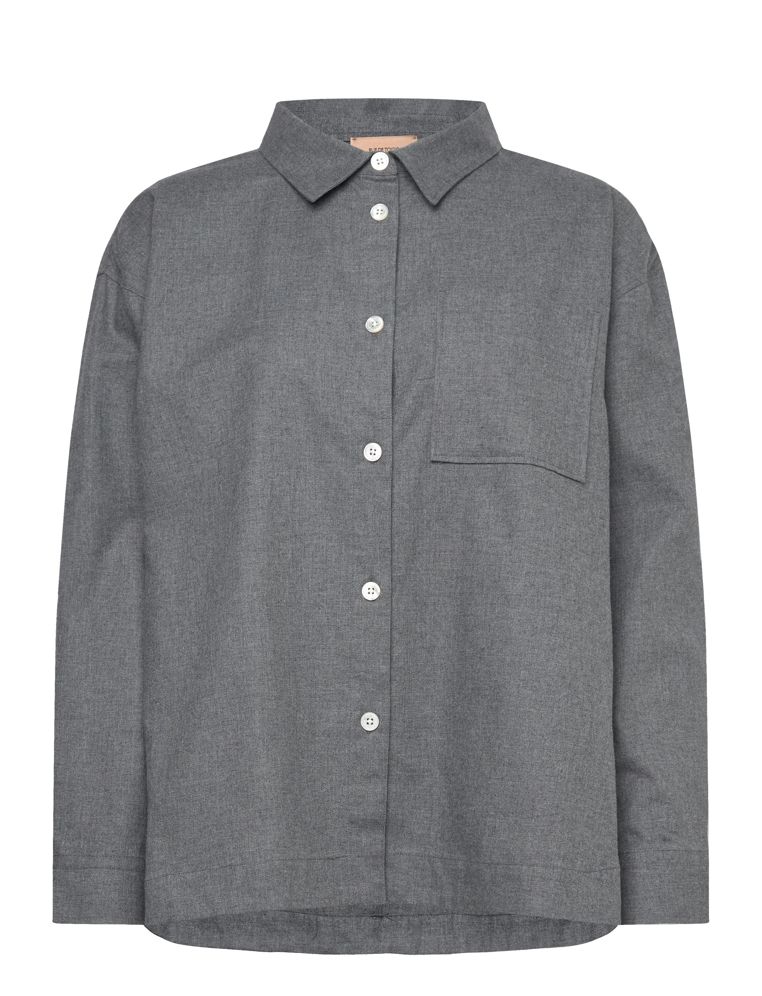 Rue de Tokyo SAFFRON POLO BRUSH CHECK - Rue de Tokyo - GREY CHECK / grey