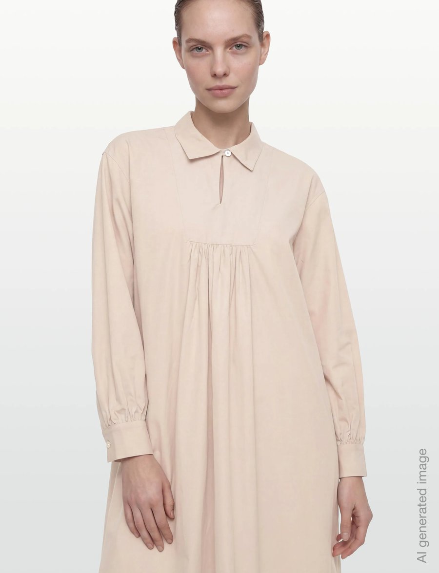 Rue de Tokyo - DREW TRENCH COTTON - midi kjoler - beige - 3