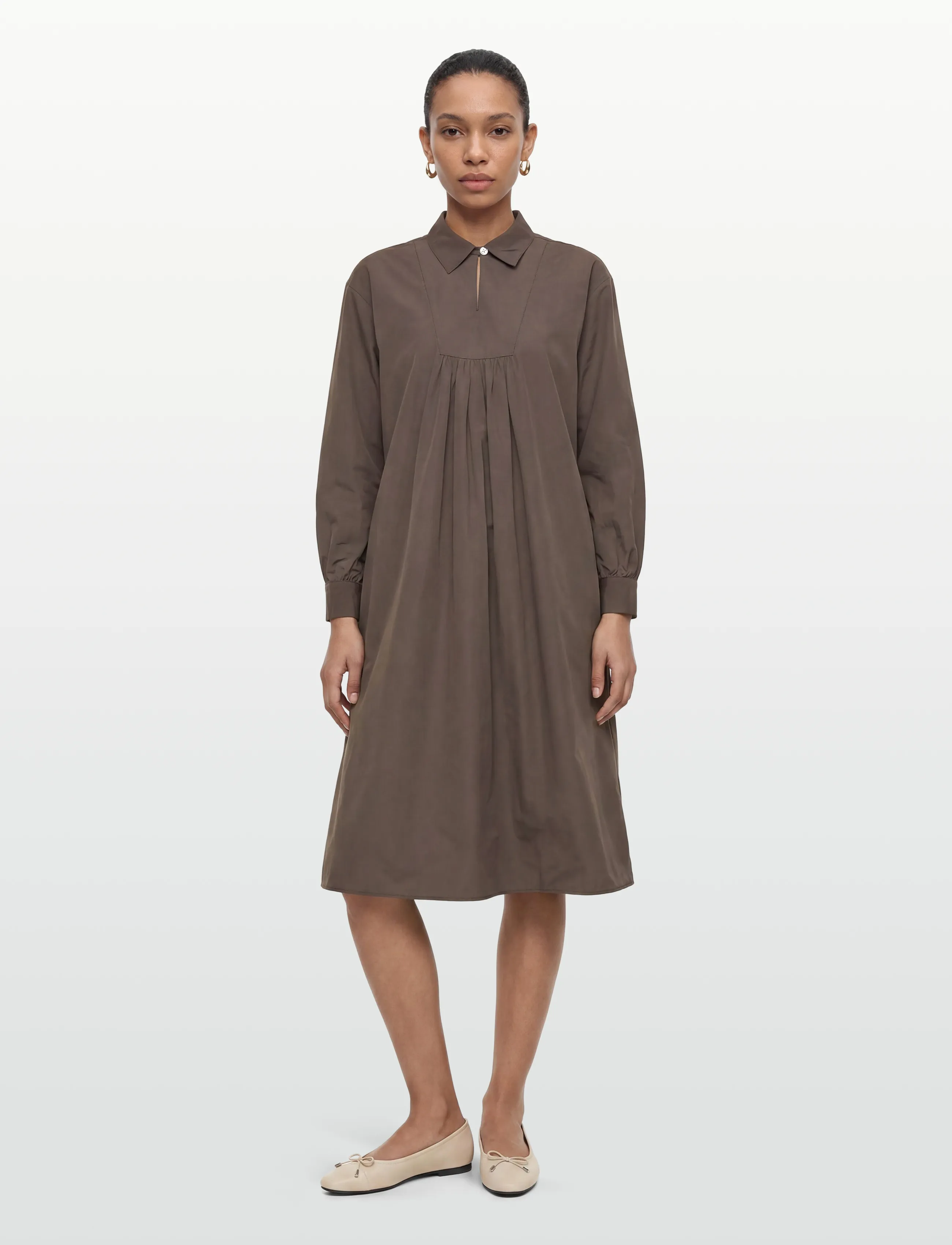 Rue de Tokyo - DREW TRENCH COTTON - midi dresses - dark grey - 0