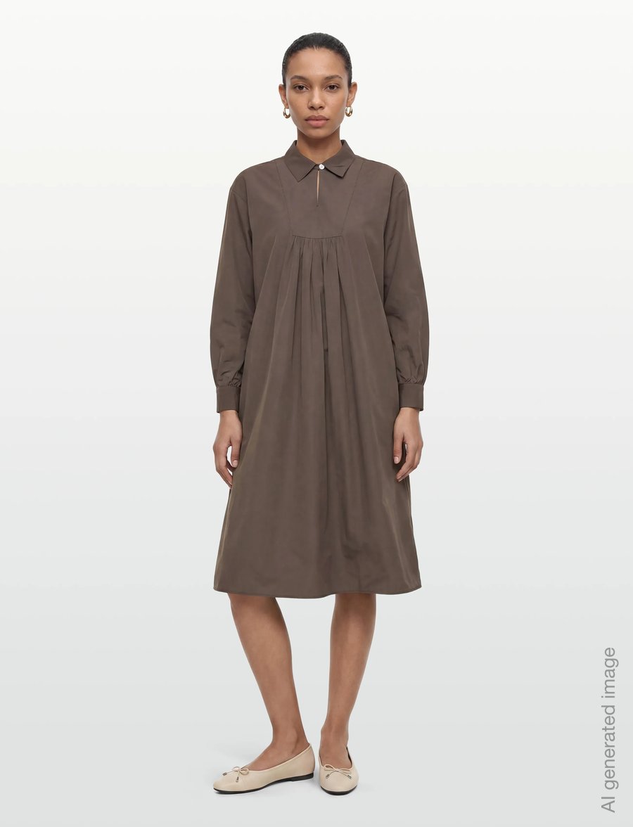 Rue de Tokyo - DREW TRENCH COTTON - midiklänningar - dark grey - 0