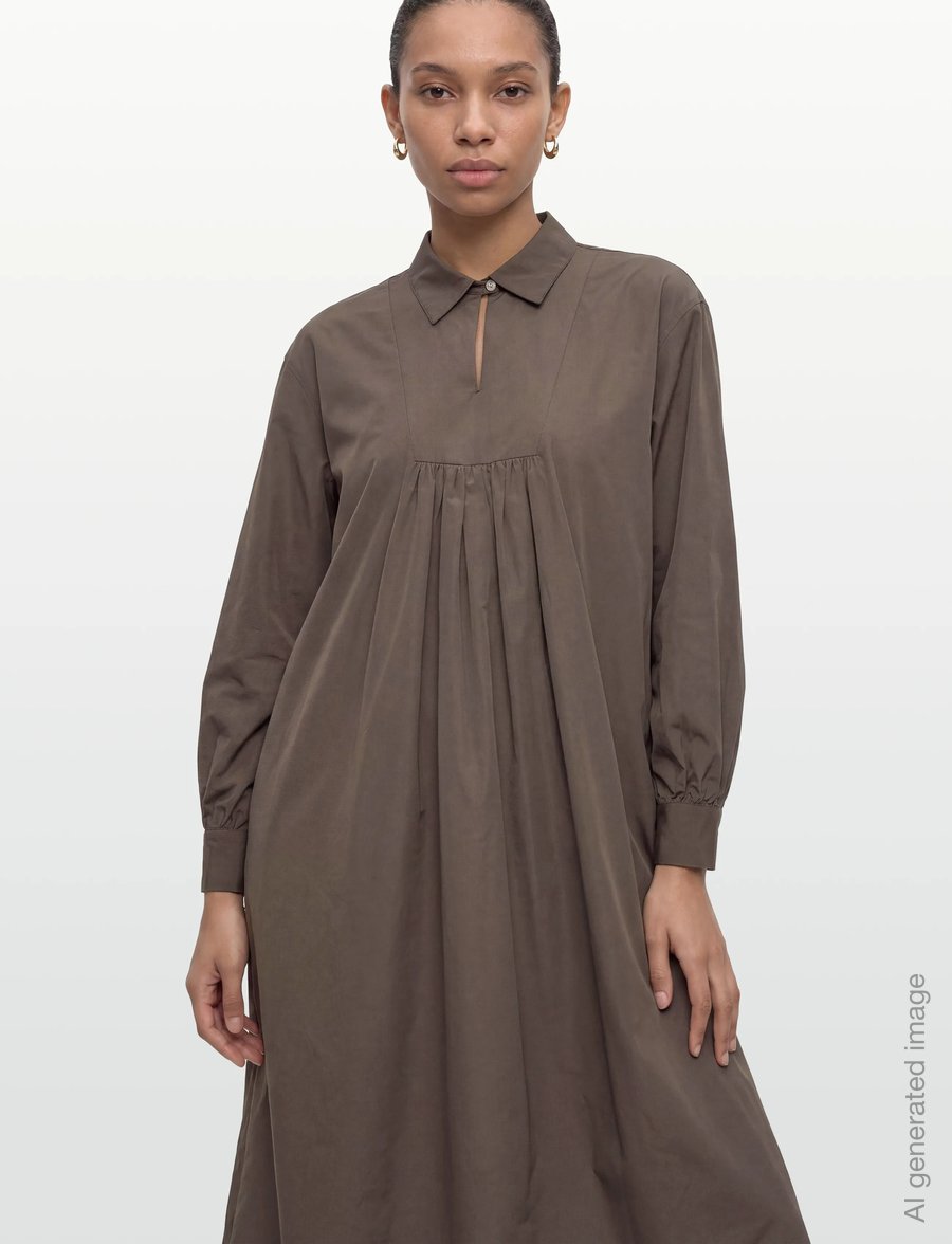 Rue de Tokyo - DREW TRENCH COTTON - midiklänningar - dark grey - 3