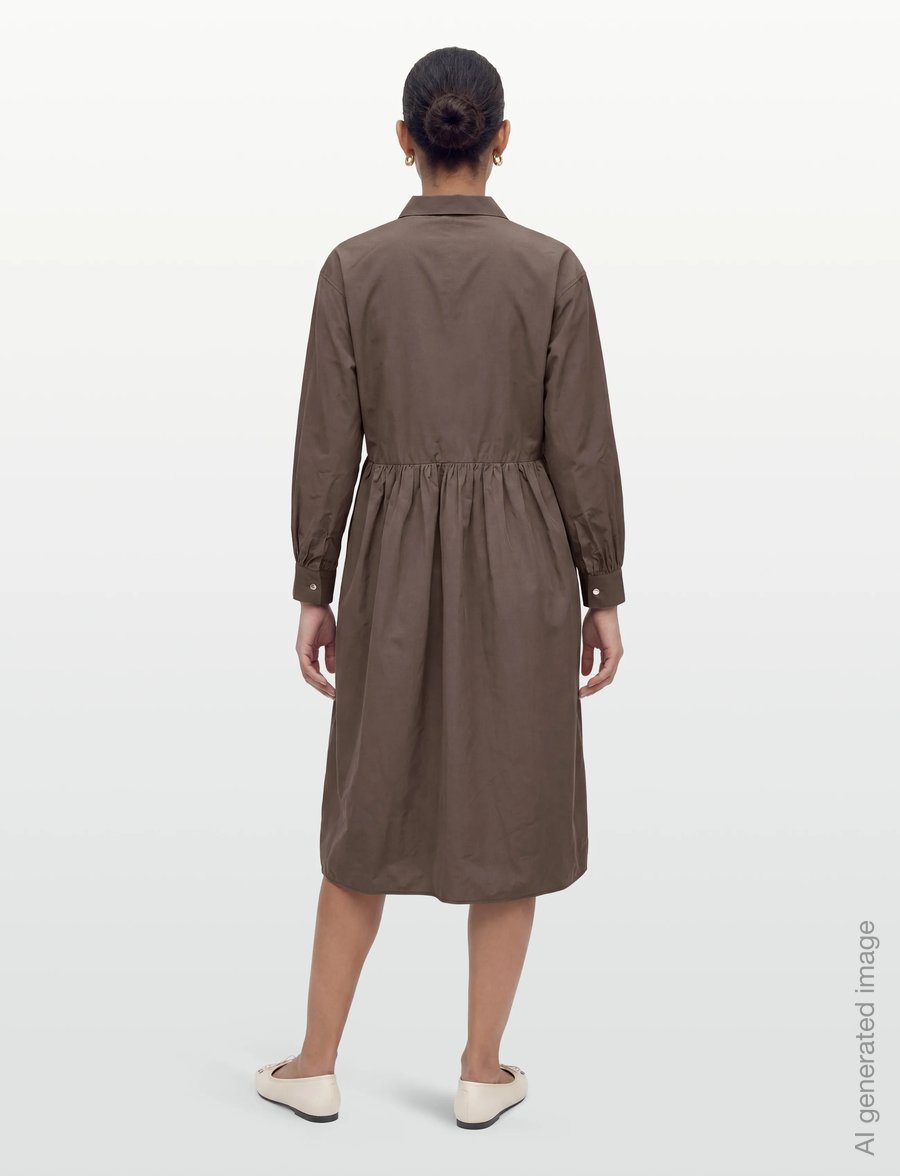 Rue de Tokyo - DREW TRENCH COTTON - midiklänningar - dark grey - 4