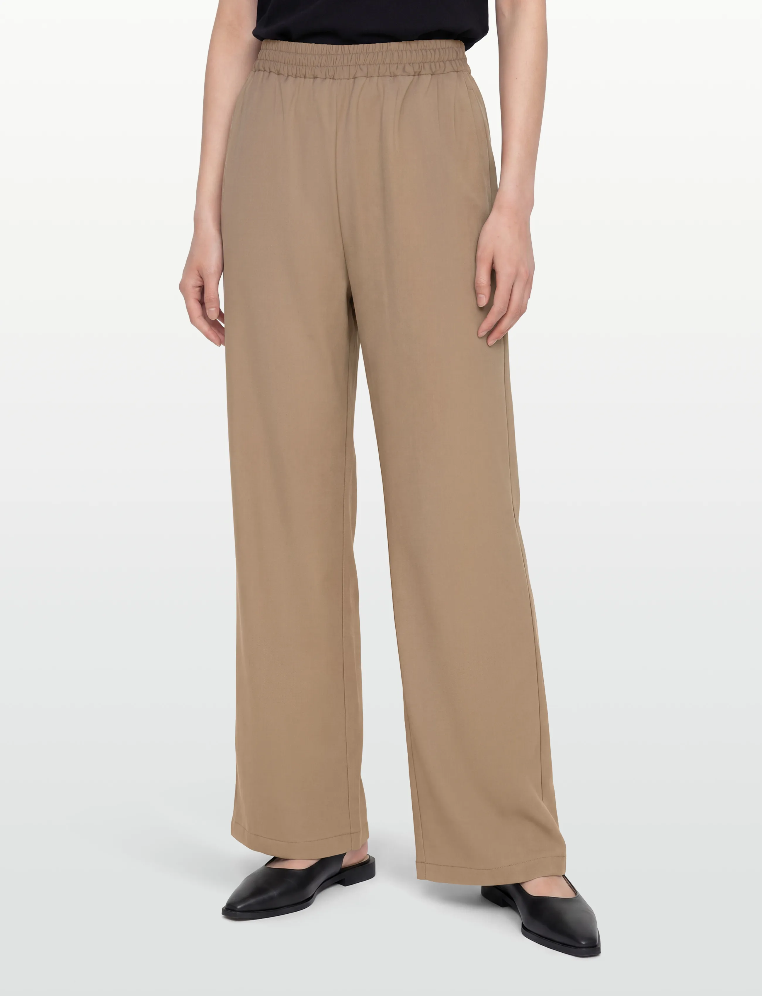 Rue de Tokyo - PEARL RECYCLED WOOL BLEND - straight leg trousers - khaki - 3