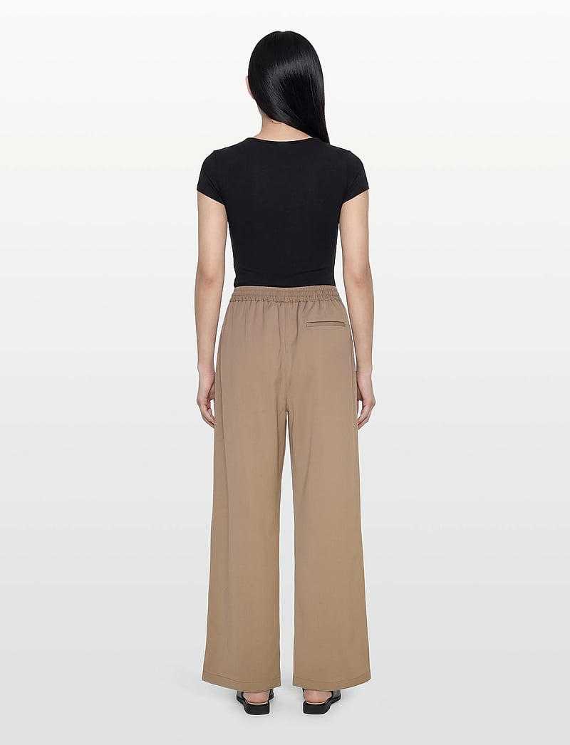 Rue de Tokyo - PEARL RECYCLED WOOL BLEND - straight leg hosen - khaki - 4
