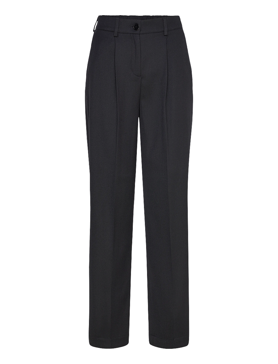 Rue de Tokyo - PILU HEAVY WOOL BLEND - pidulikud püksid - black - 1