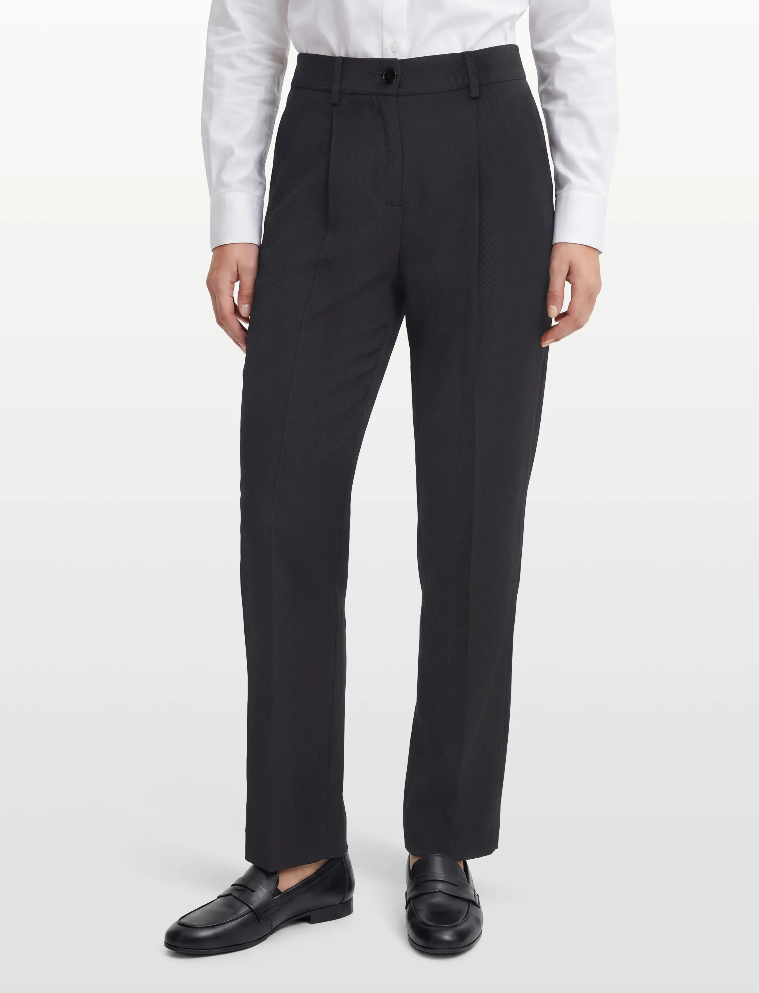 Rue de Tokyo - PILU HEAVY WOOL BLEND - kostymbyxor - black - 3