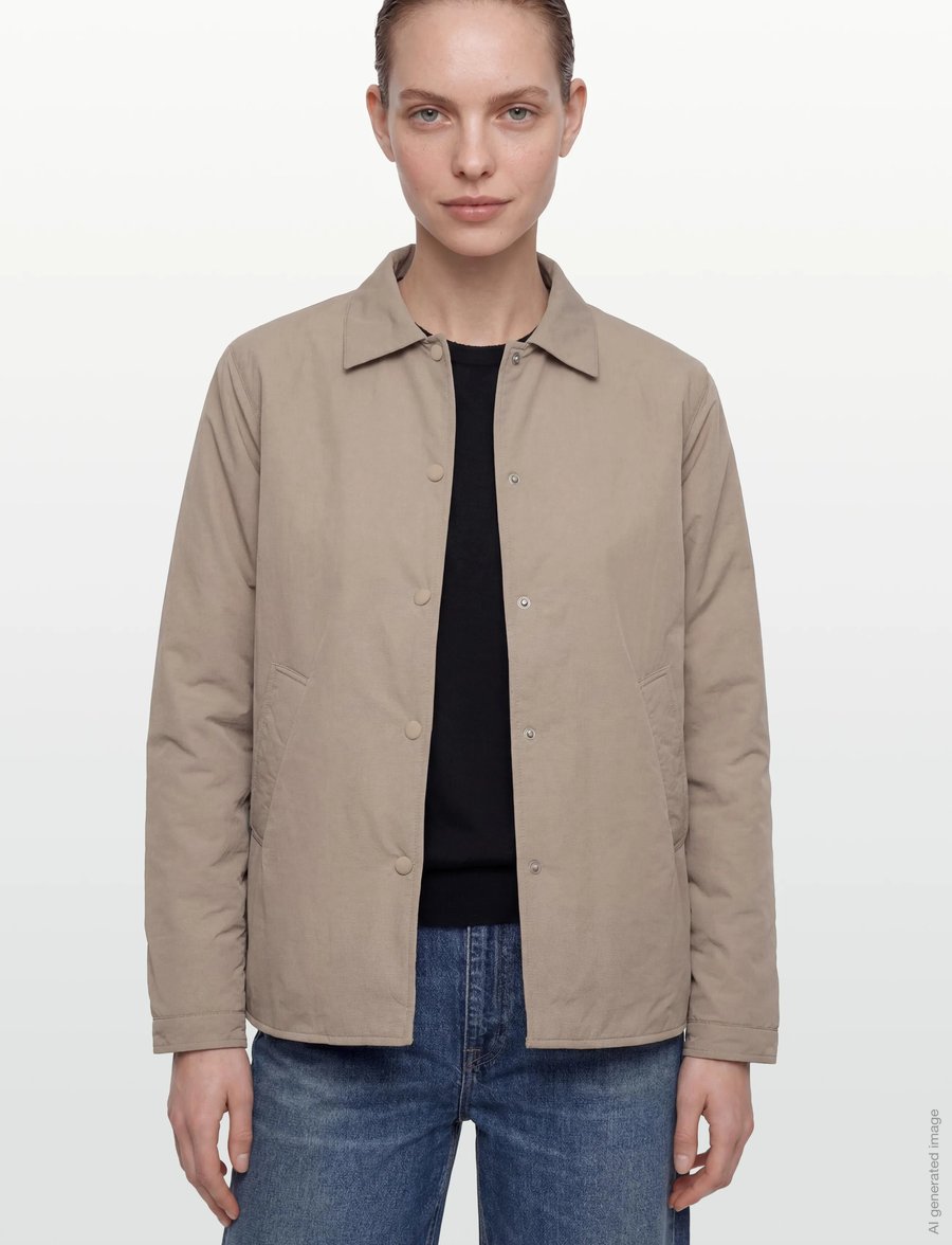 Rue de Tokyo - CANDISE PADDED NYLON - frühlingsjacken - taupe - 3