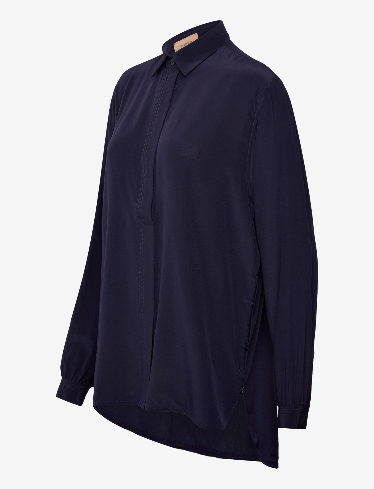 Rue de Tokyo - SHELBY SILK CDC 16MM - koszule z długimi rękawami - navy - 3