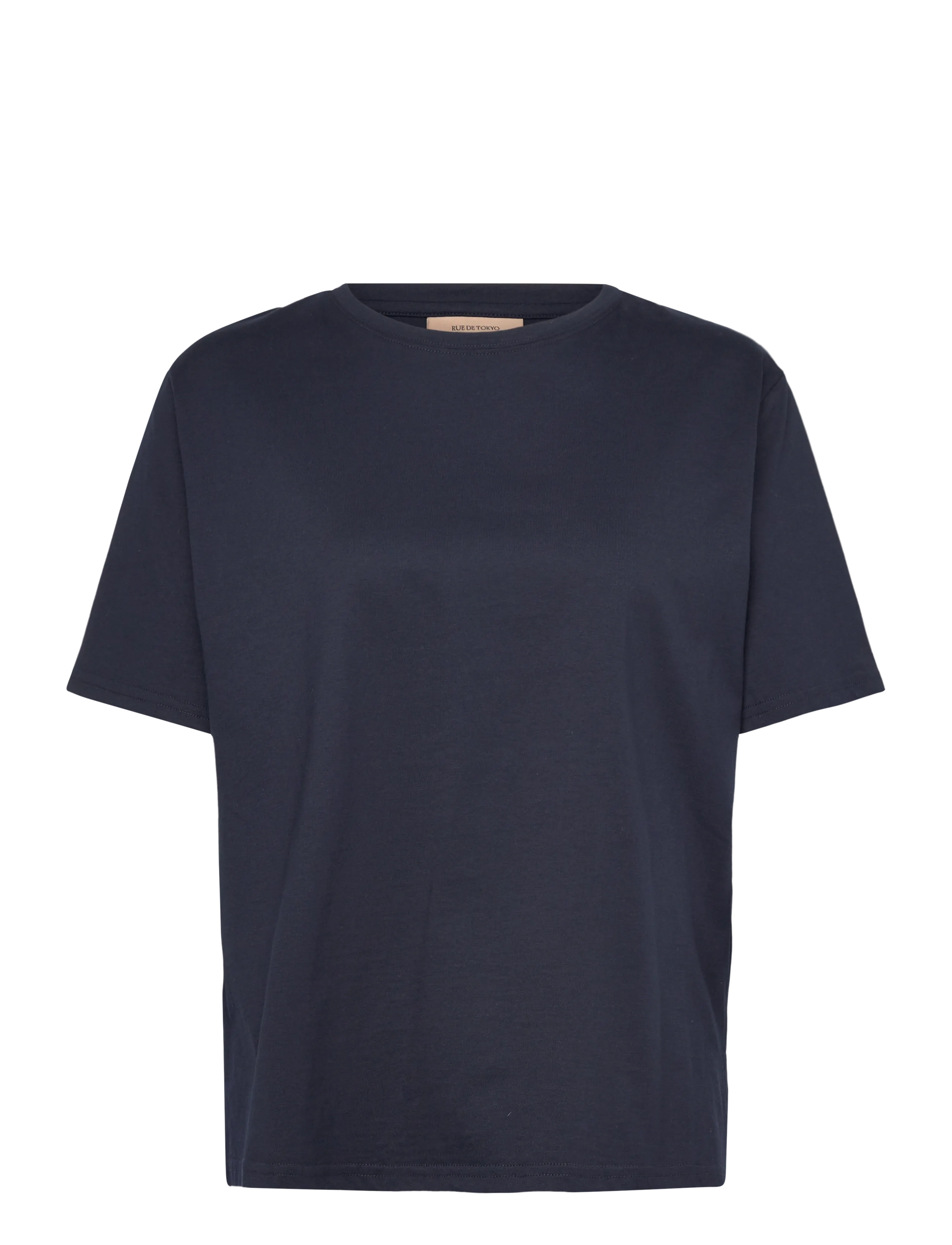 Rue de Tokyo TRISH LIGHT COTTON JERSEY - T-shirts & Toppe - NAVY / navy
