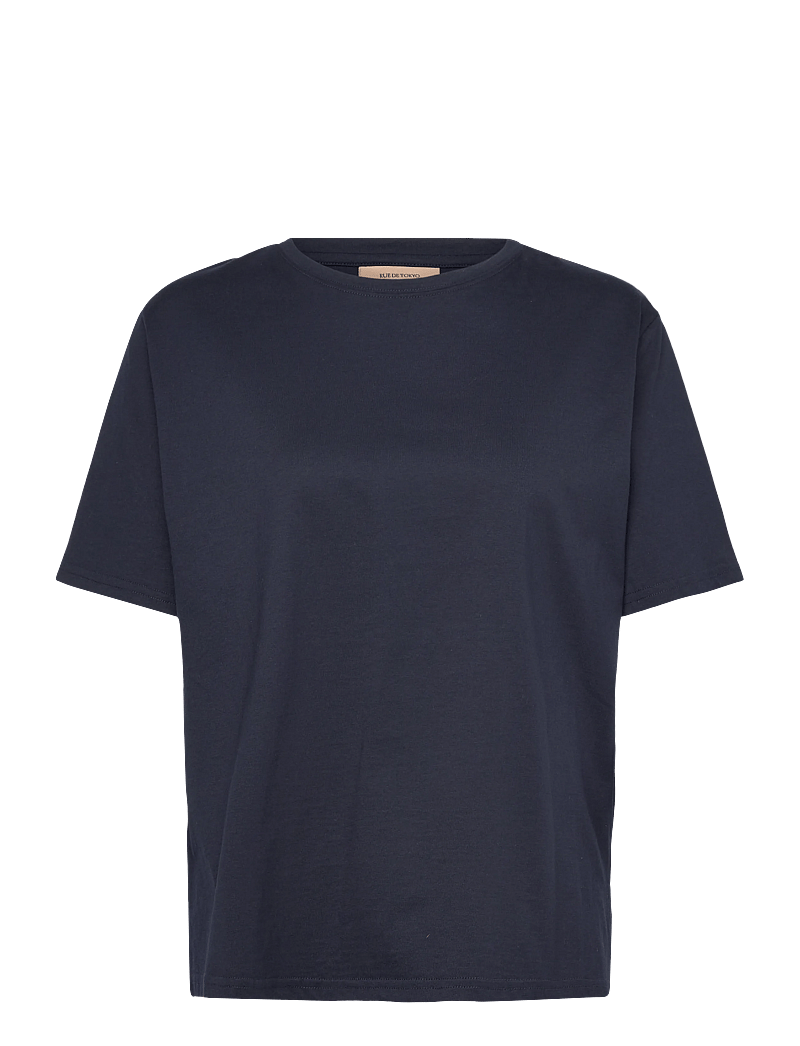 Rue de Tokyo - TRISH LIGHT COTTON JERSEY - t-shirts - navy - 1