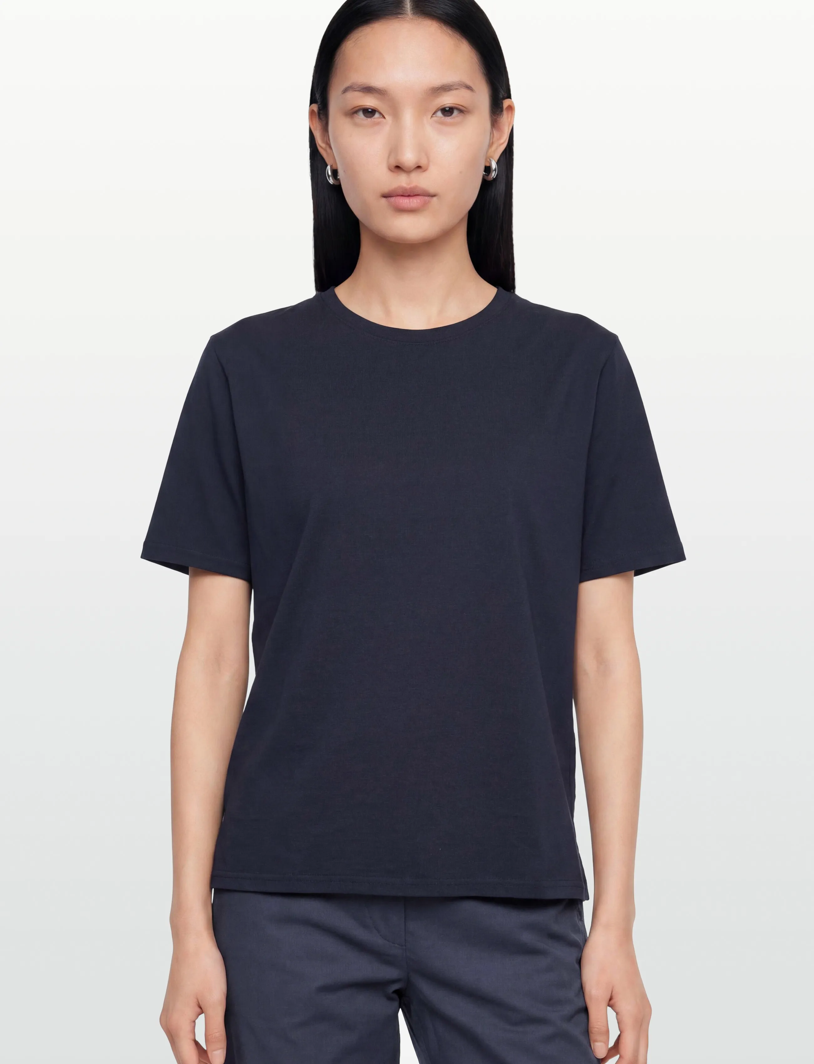 Rue de Tokyo - TRISH LIGHT COTTON JERSEY - t-shirts - navy - 3