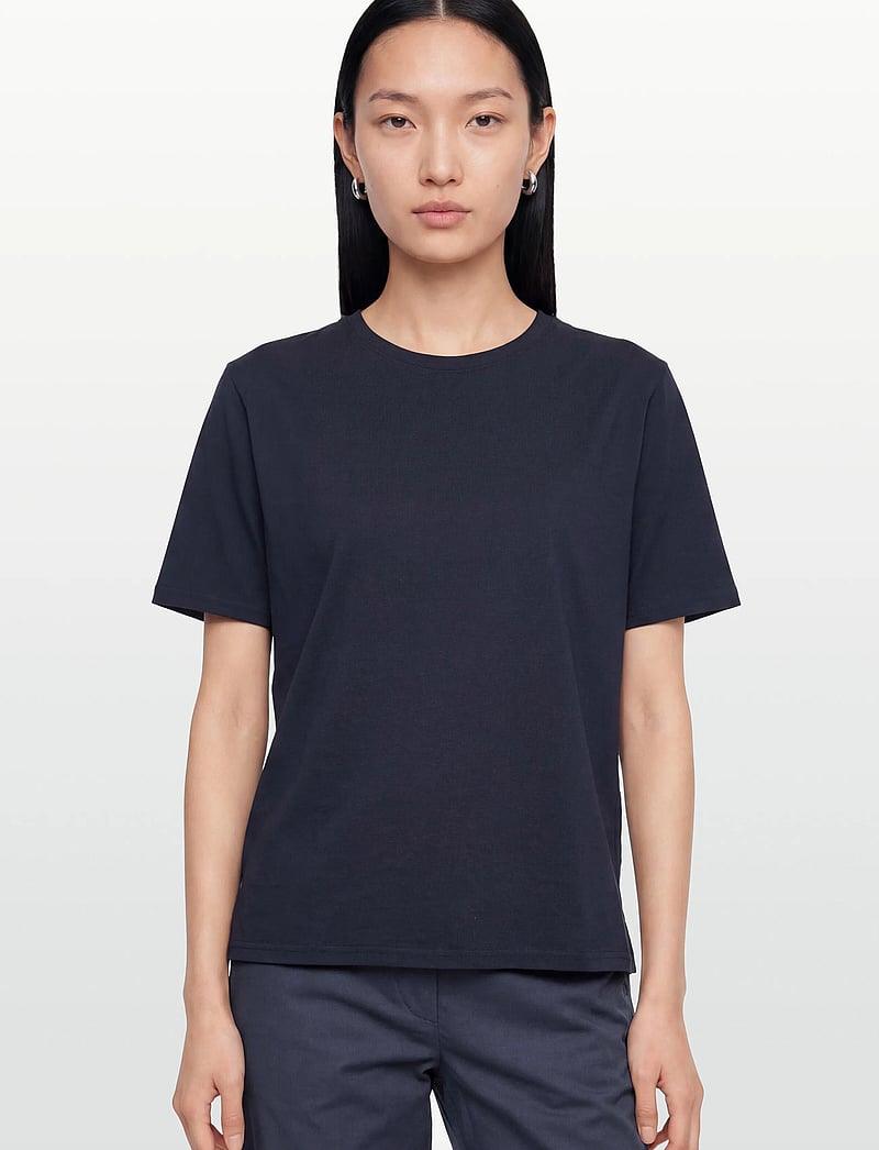 Rue de Tokyo - TRISH LIGHT COTTON JERSEY - t-shirts - navy - 3