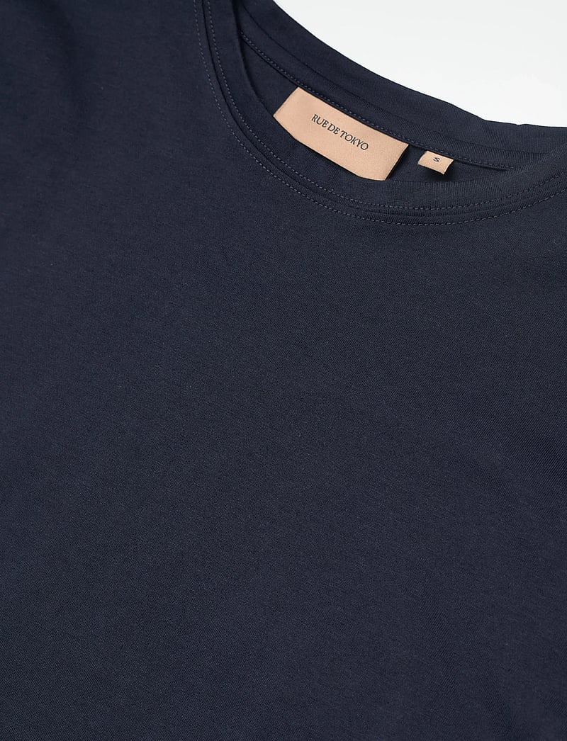 Rue de Tokyo - TRISH LIGHT COTTON JERSEY - t-särgid - navy - 2