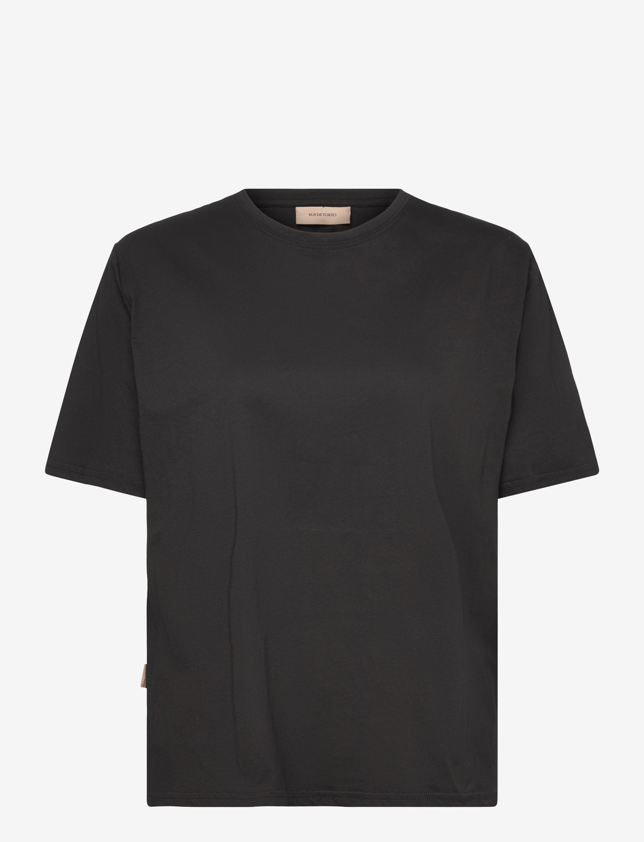 Rue de Tokyo - TRISH LIGHT COTTON JERSEY - t-särgid - black - 0
