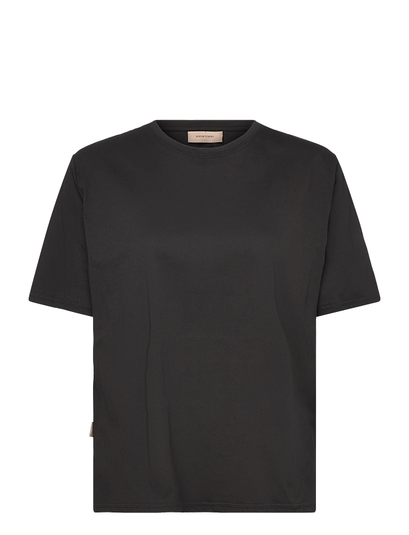 Rue de Tokyo - TRISH LIGHT COTTON JERSEY - t-särgid - black - 0
