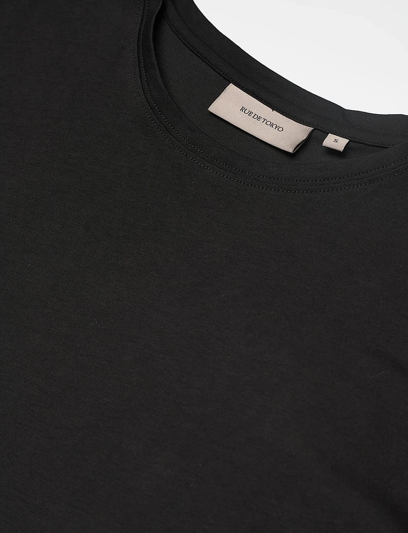 Rue de Tokyo - TRISH LIGHT COTTON JERSEY - t-särgid - black - 2
