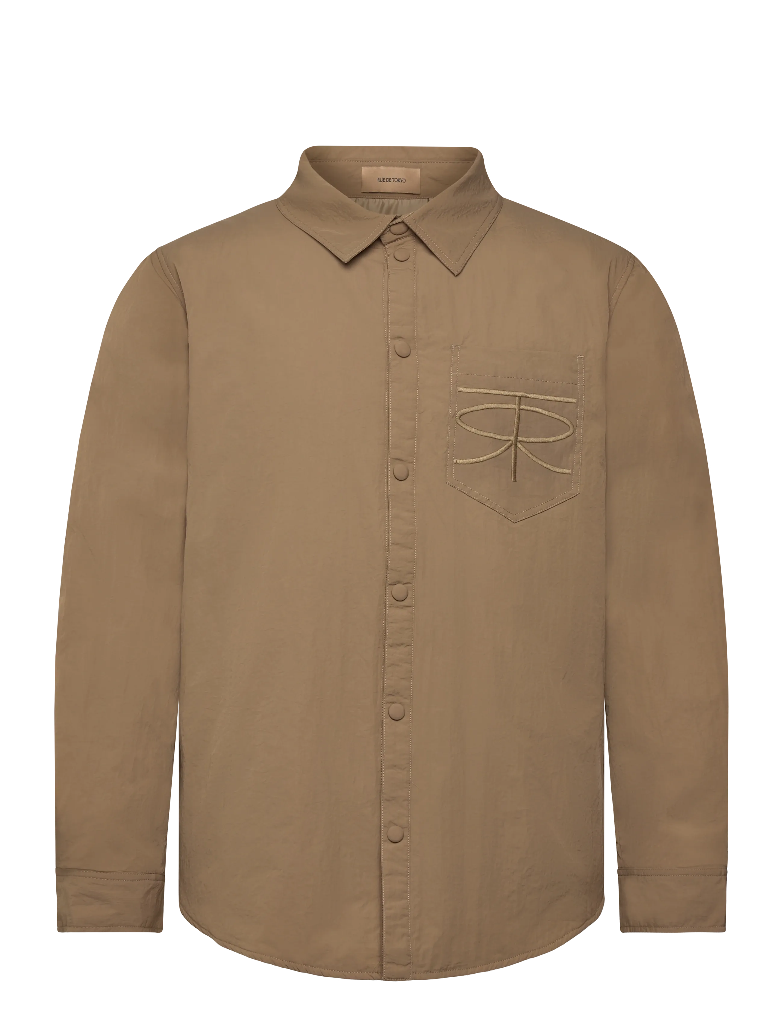 RUE DE TOKYO Sergio Crinkled Nylon Braun - S - Herren