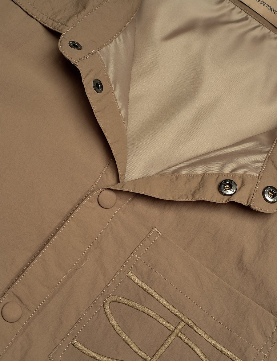Rue de Tokyo - SERGIO CRINKLED NYLON - freizeithemden - dark taupe - 5