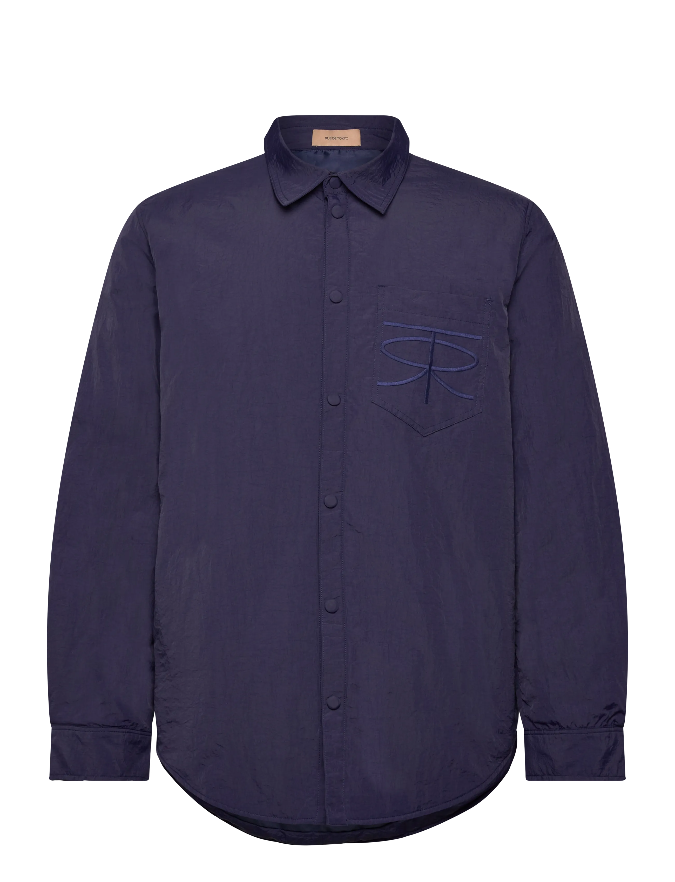 RUE DE TOKYO Sergio Crinkled Nylon Navy - XXL - Herren