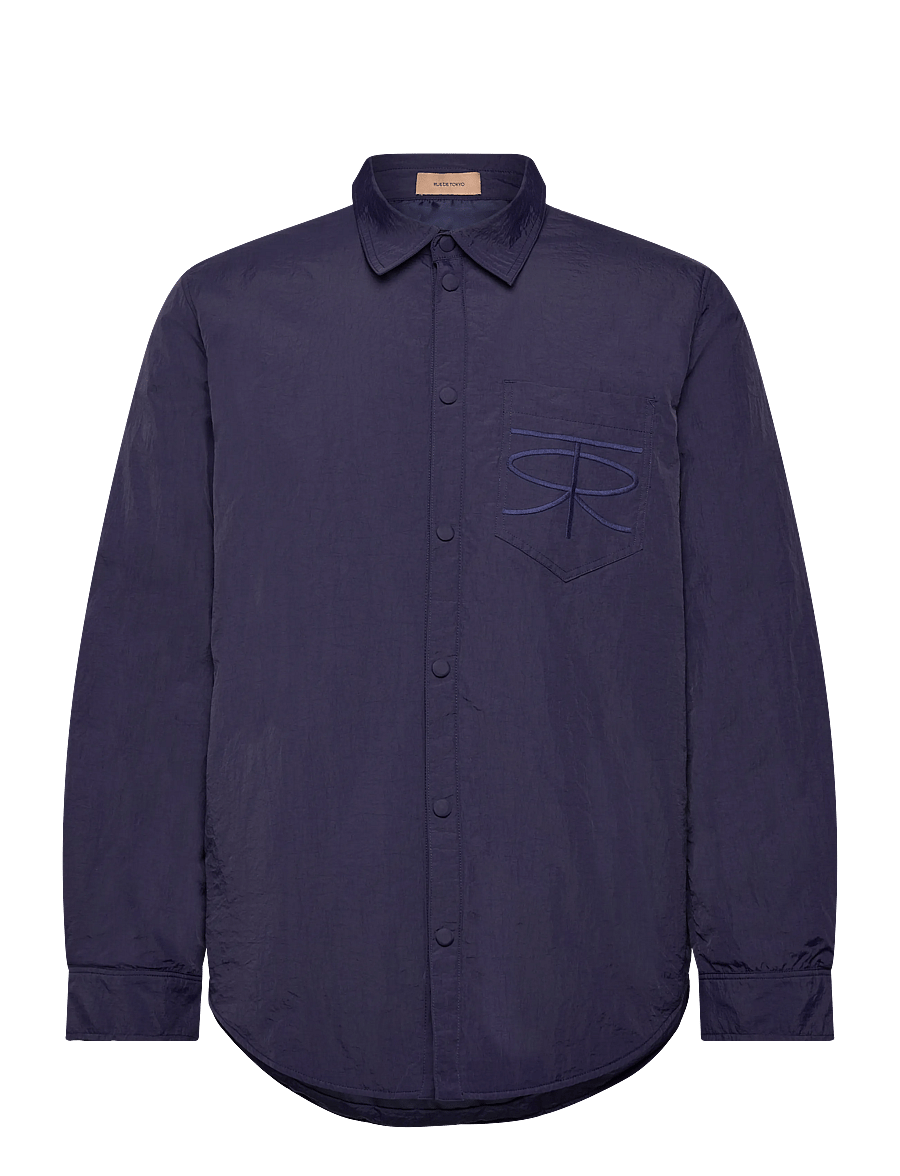 Rue de Tokyo - SERGIO CRINKLED NYLON - efterårsjakker - dark navy - 1