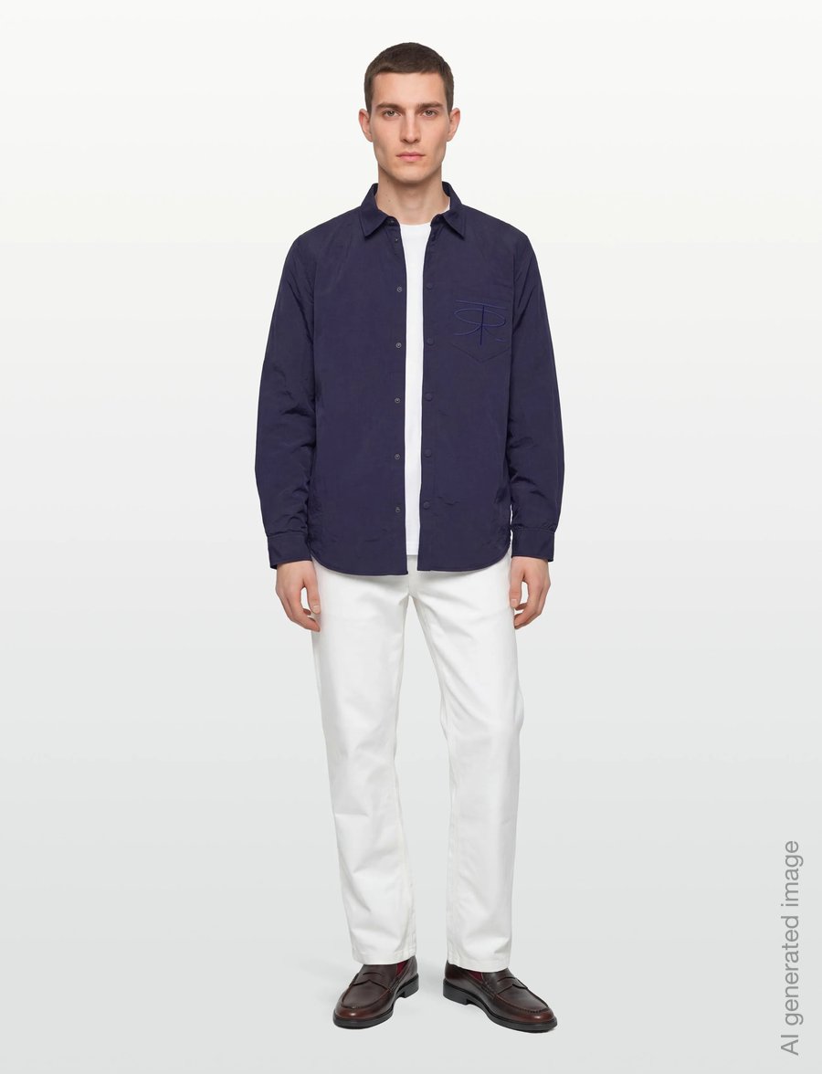 Rue de Tokyo - SERGIO CRINKLED NYLON - efterårsjakker - dark navy - 0