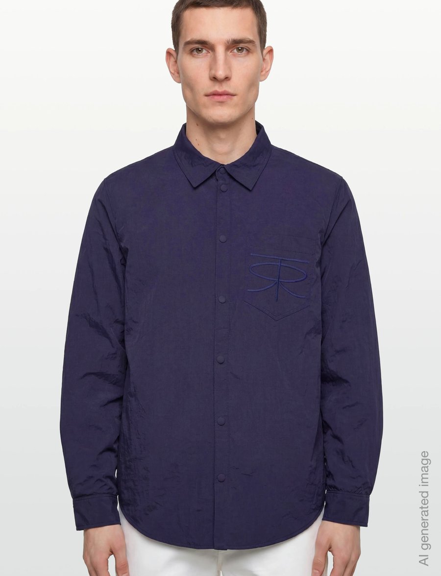Rue de Tokyo - SERGIO CRINKLED NYLON - efterårsjakker - dark navy - 3