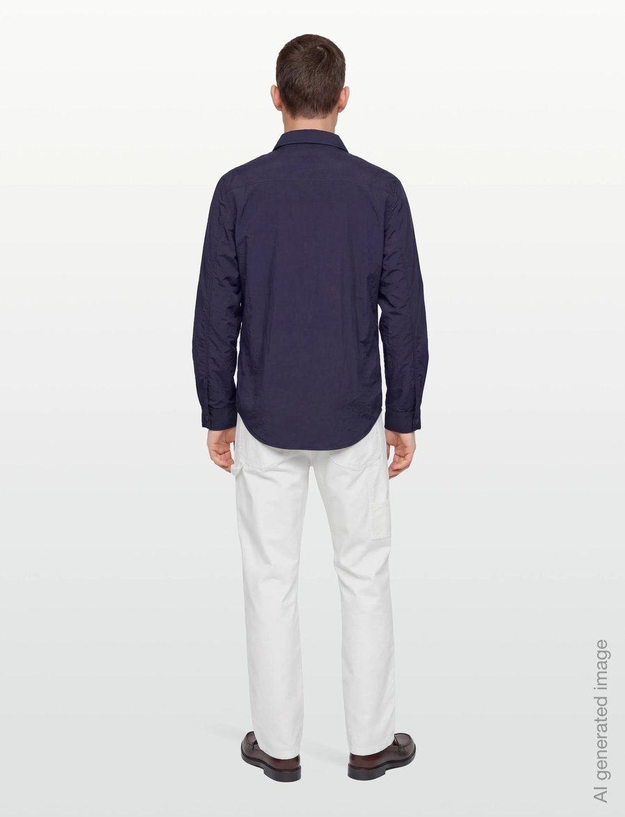 Rue de Tokyo - SERGIO CRINKLED NYLON - efterårsjakker - dark navy - 4