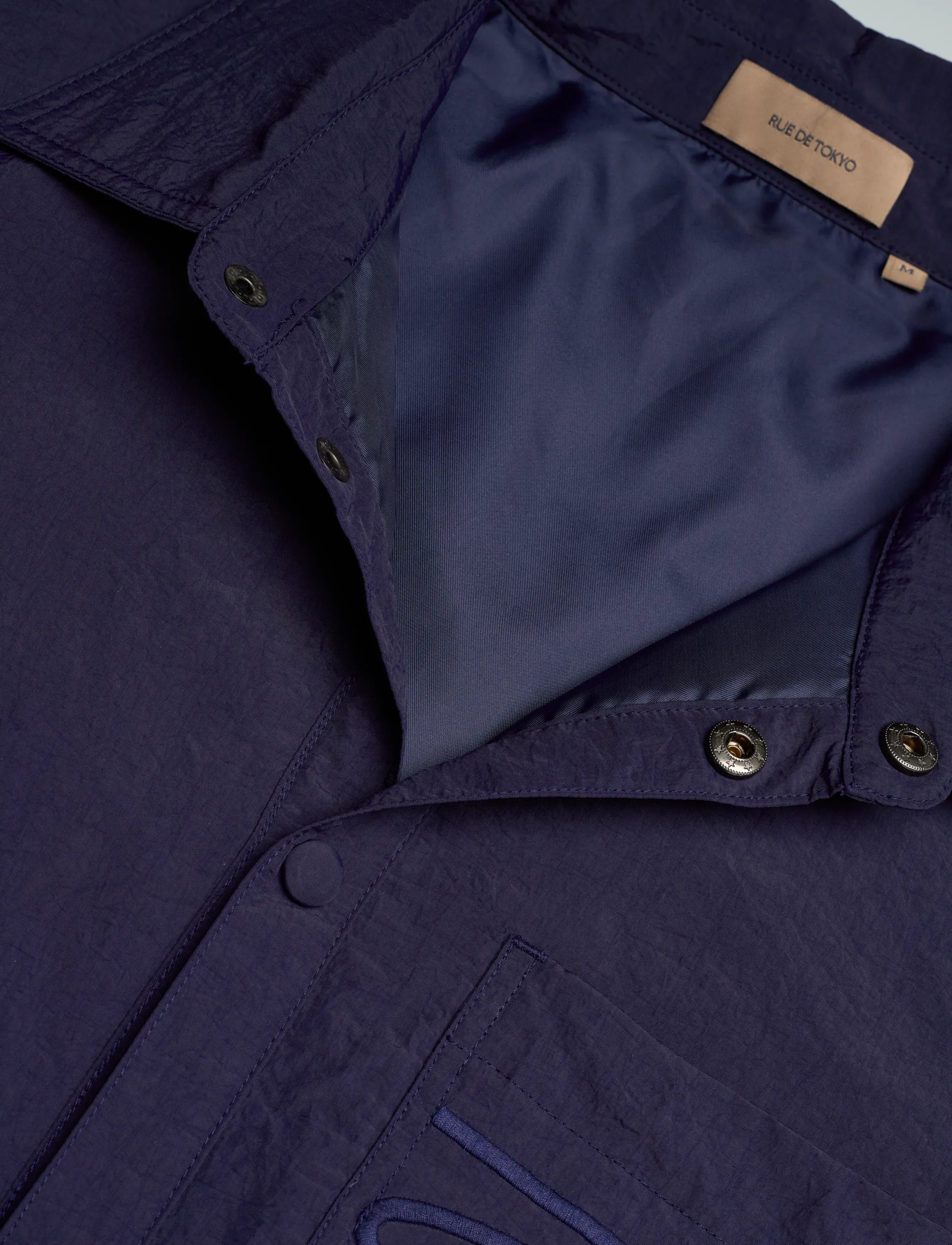 Rue de Tokyo - SERGIO CRINKLED NYLON - forårsjakker - dark navy - 5