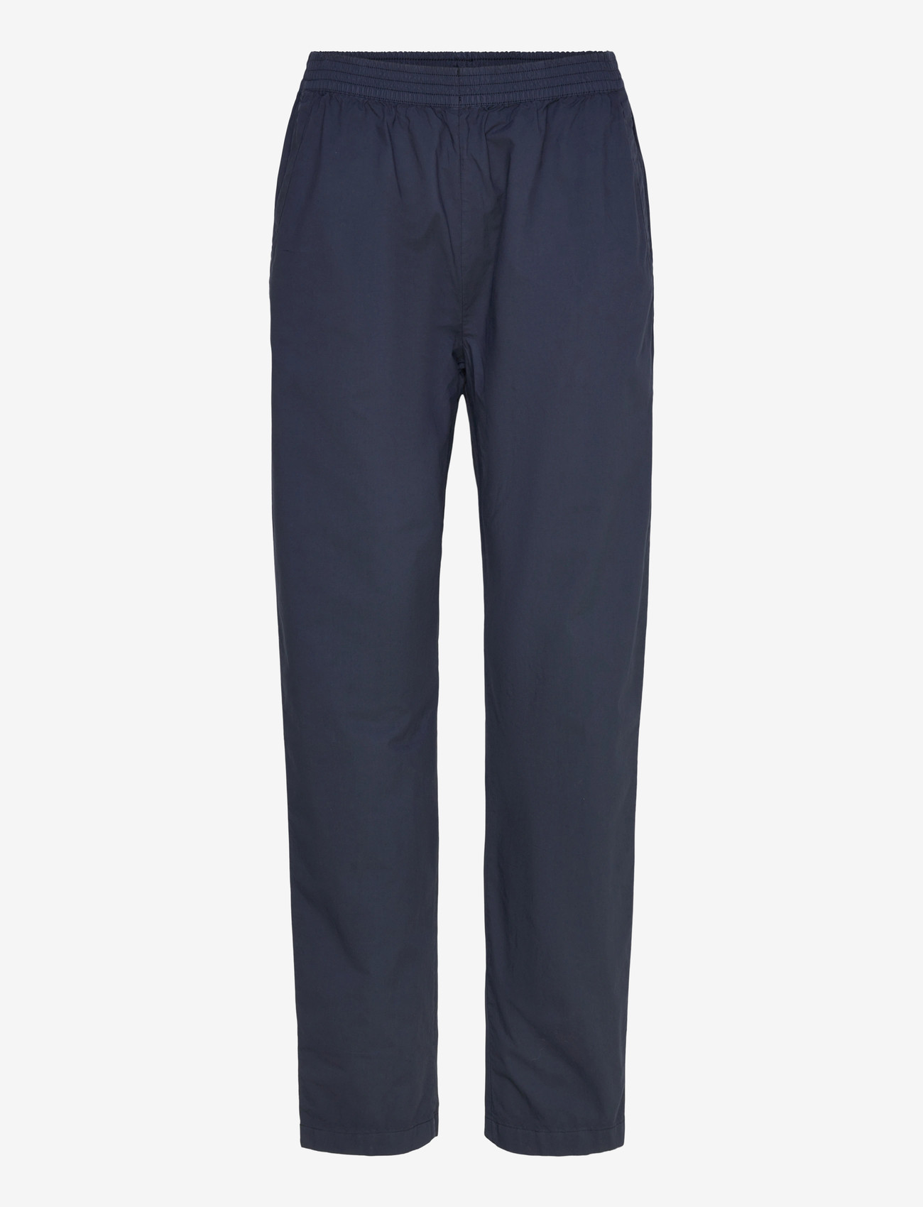 Rue de Tokyo - PAREL GMTD GARMENT DYED POPLIN - straight leg trousers - navy - 0