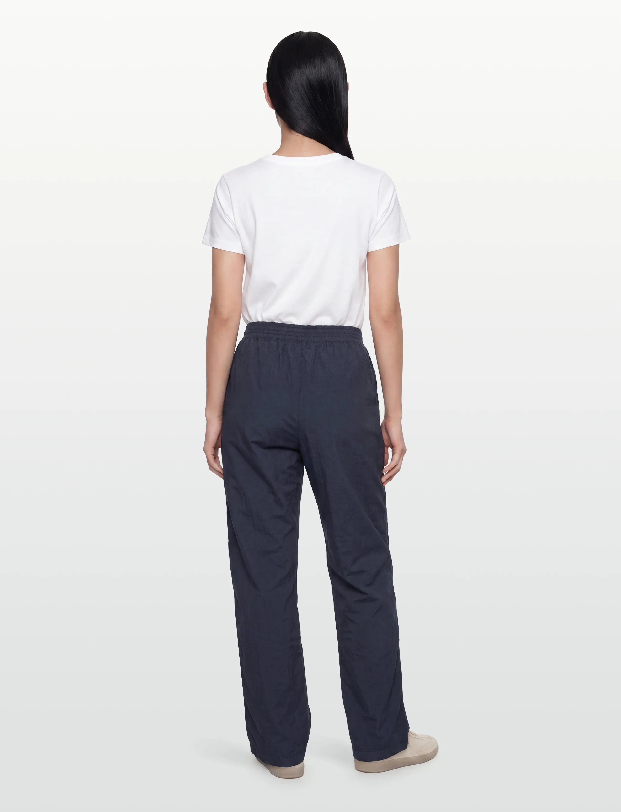 Rue de Tokyo - PAREL GMTD GARMENT DYED POPLIN - pantalons droits - navy - 4
