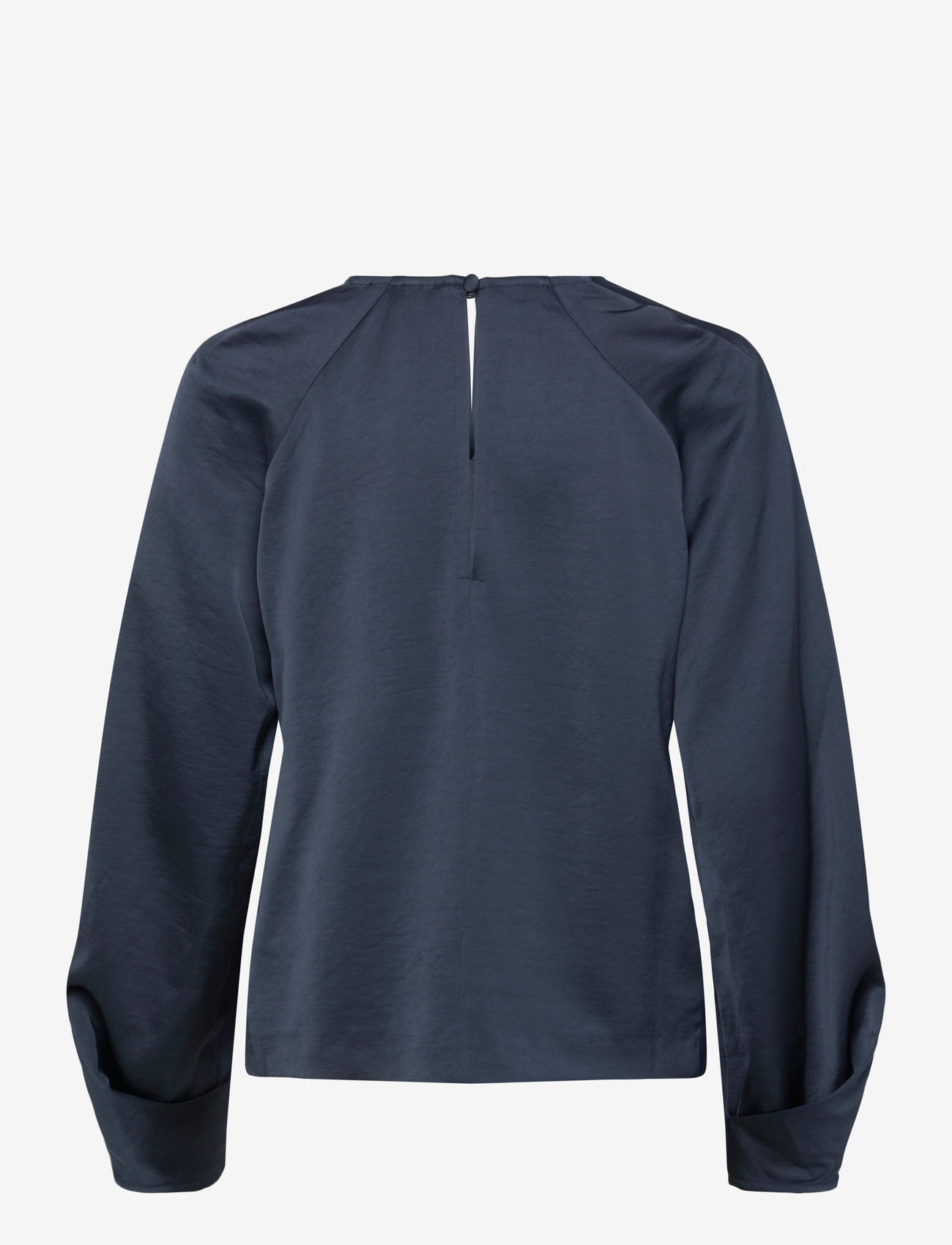 Rue de Tokyo - SAFINE HEAVY VISCOSE SATIN - long sleeved blouses - midnight blue - 2