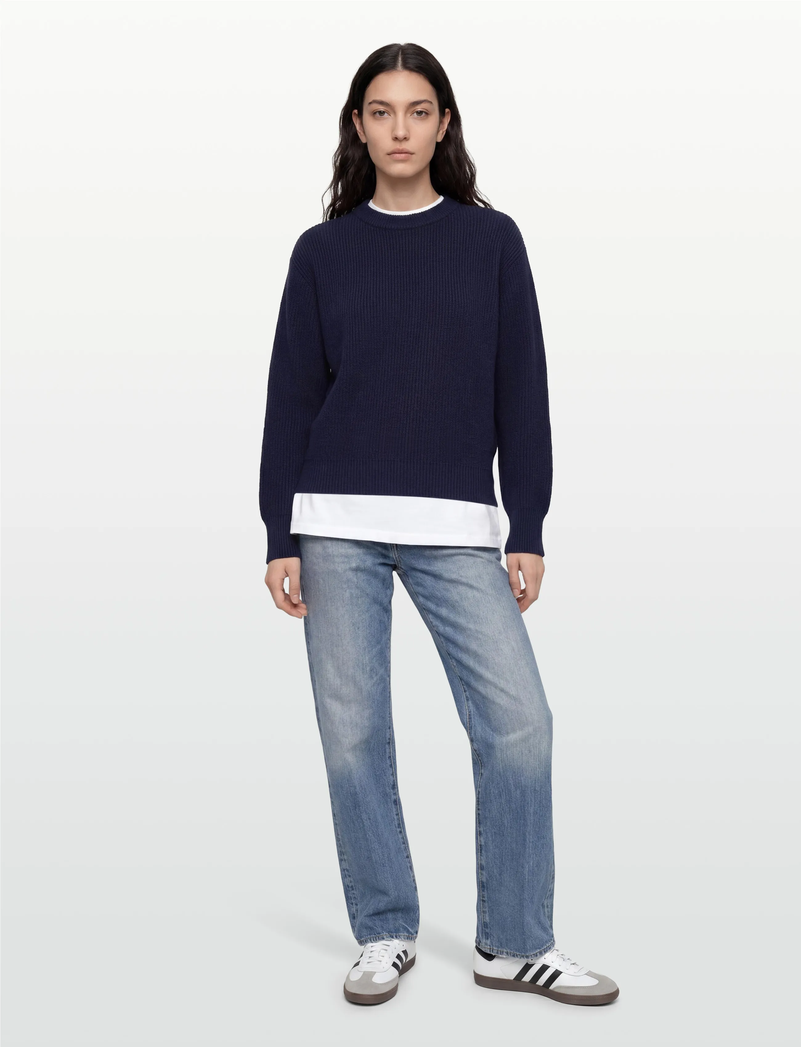 Rue de Tokyo - KARLI WOOL CASHMERE BLEND - navy - 0