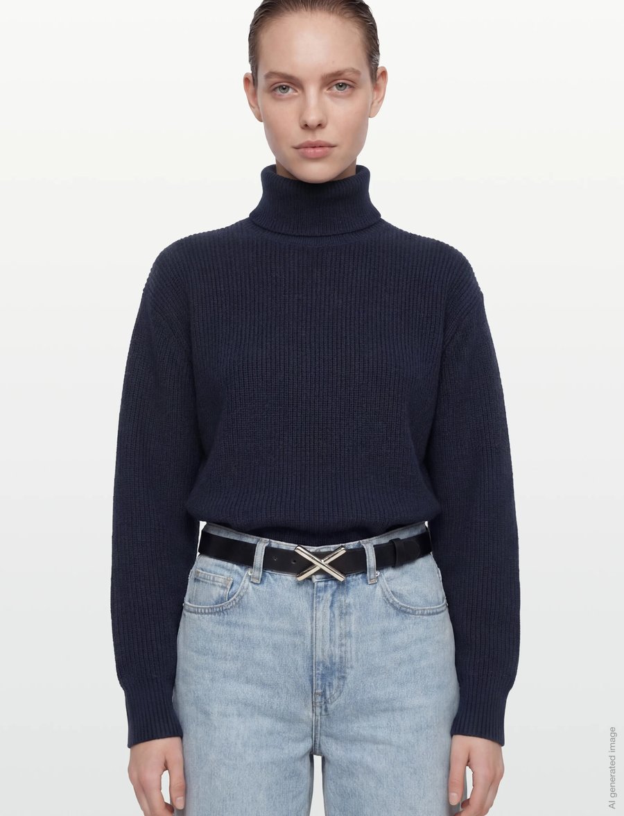 Rue de Tokyo - KIRI WOOL CASHMERE BLEND - navy - 3
