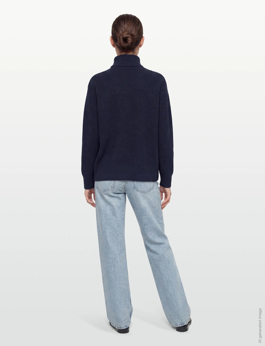 Rue de Tokyo - KIRI WOOL CASHMERE BLEND - navy - 4