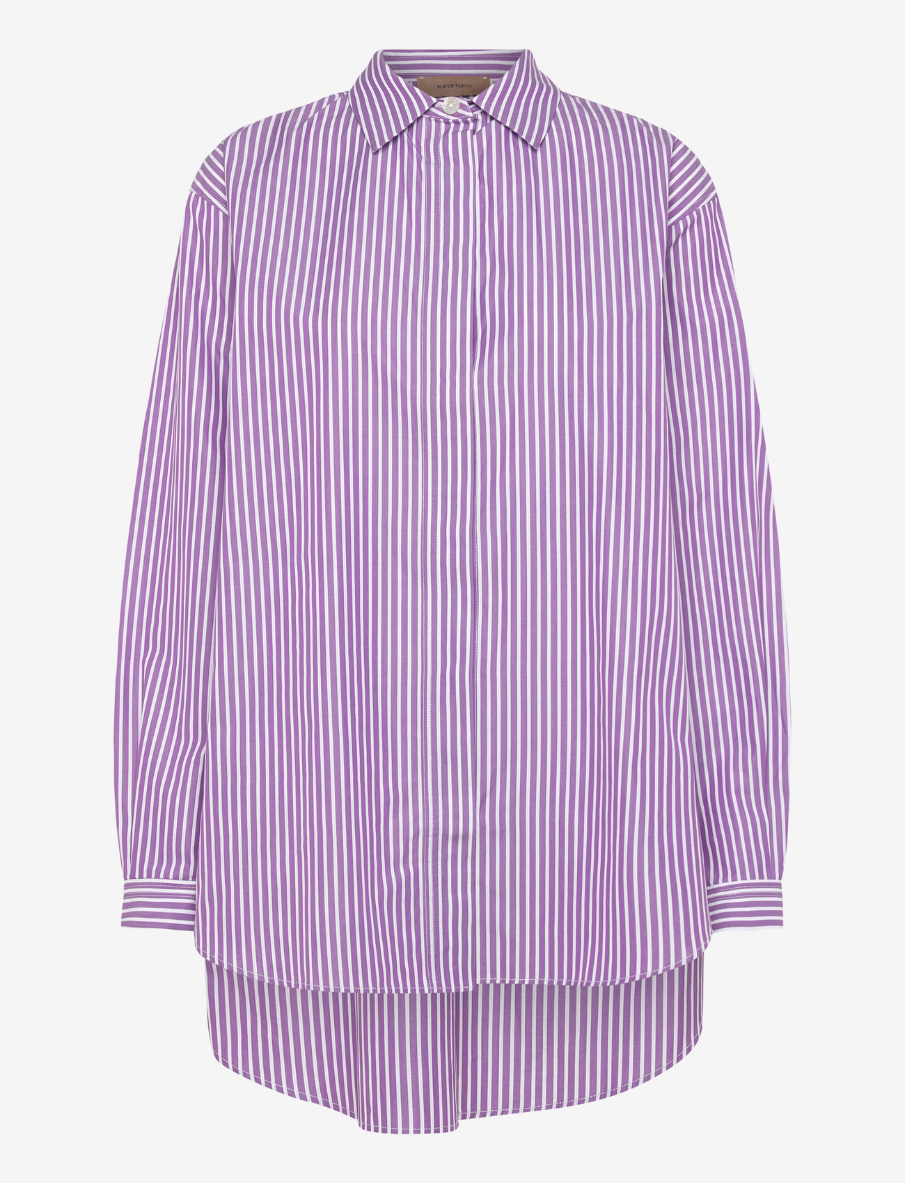 Rue de Tokyo - SHELBY MAYFAIR STRIPE - langärmlige hemden - purple stripe - 0