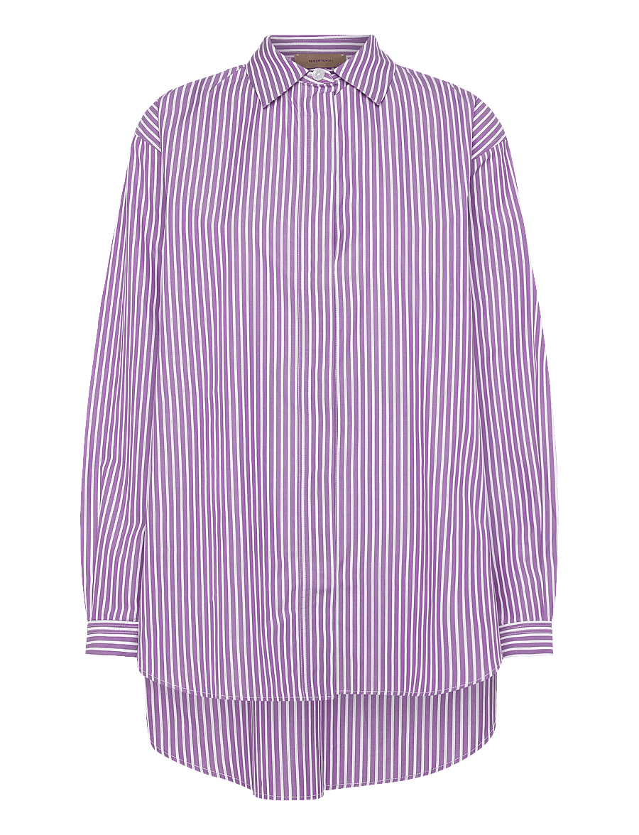 Rue de Tokyo - SHELBY MAYFAIR STRIPE - pikkade varrukatega särgid - purple stripe - 1
