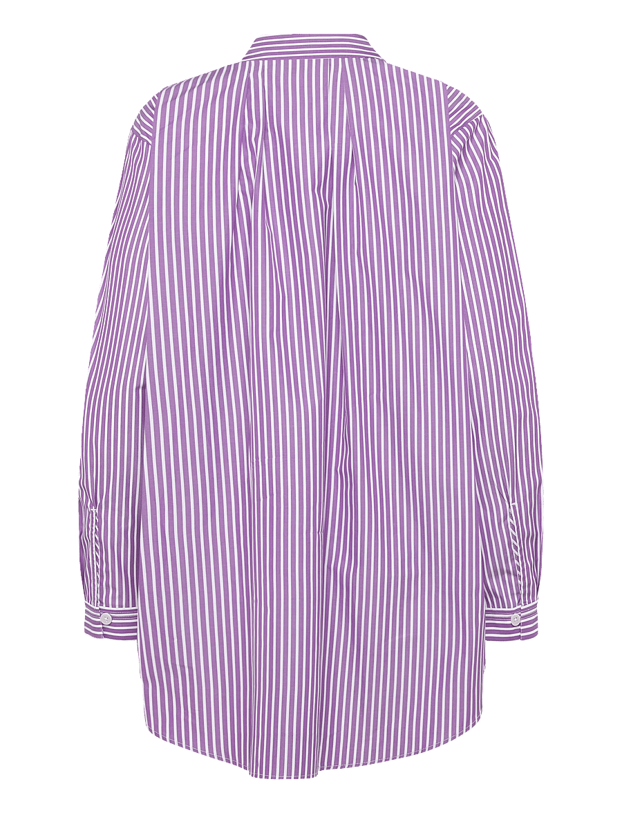 Rue de Tokyo - SHELBY MAYFAIR STRIPE - pikkade varrukatega särgid - purple stripe - 2