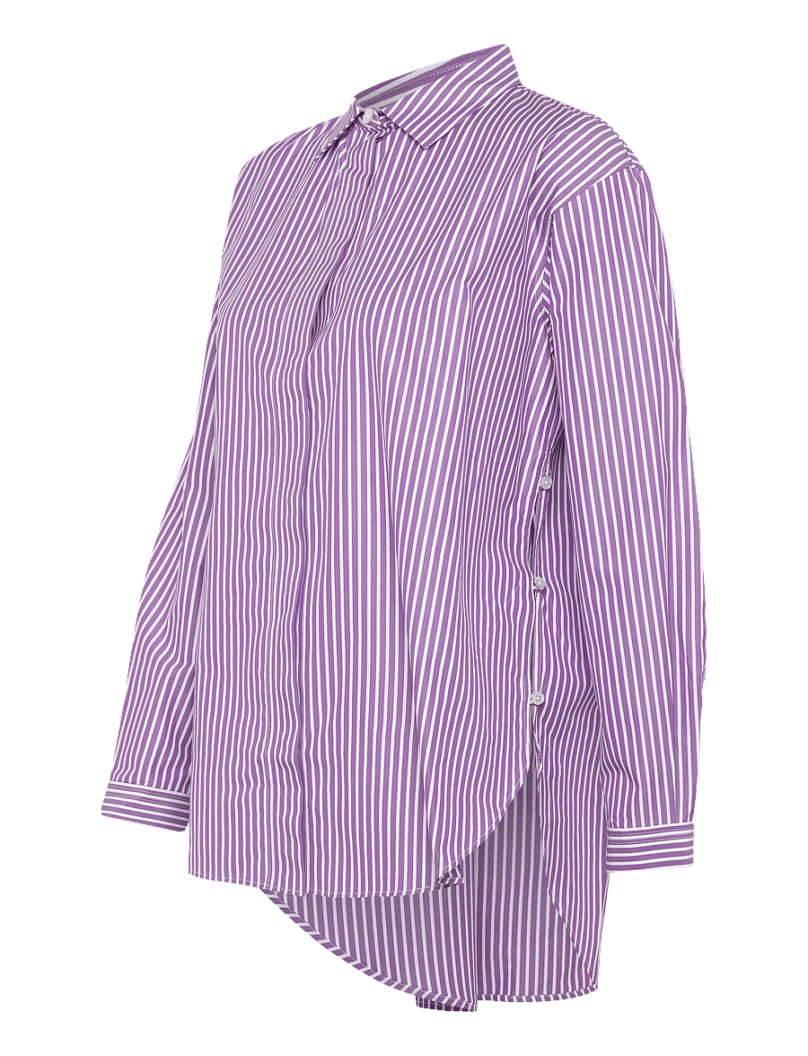 Rue de Tokyo - SHELBY MAYFAIR STRIPE - pikkade varrukatega särgid - purple stripe - 3