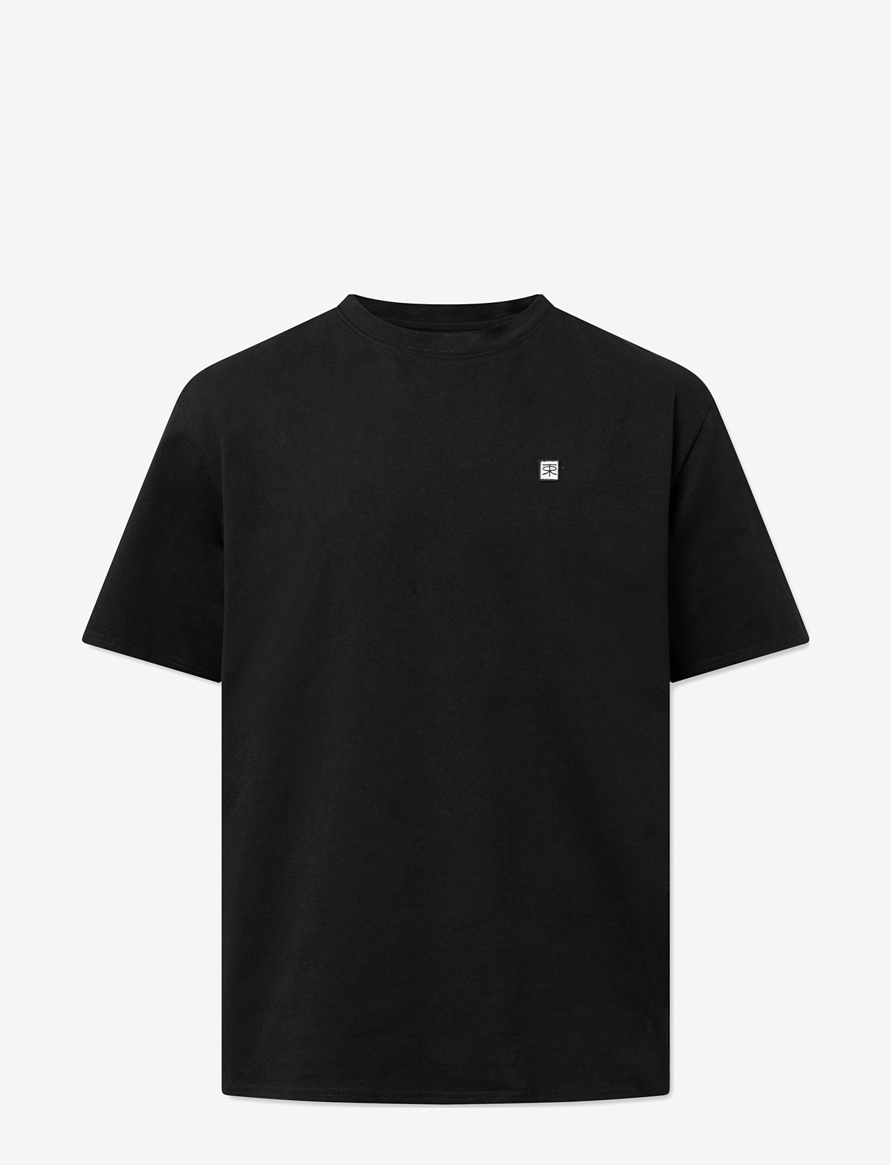 Rue de Tokyo - THOMAS EMBROIDERY PATCH COTTON JERSEY - kortærmede t-shirts - black - 1