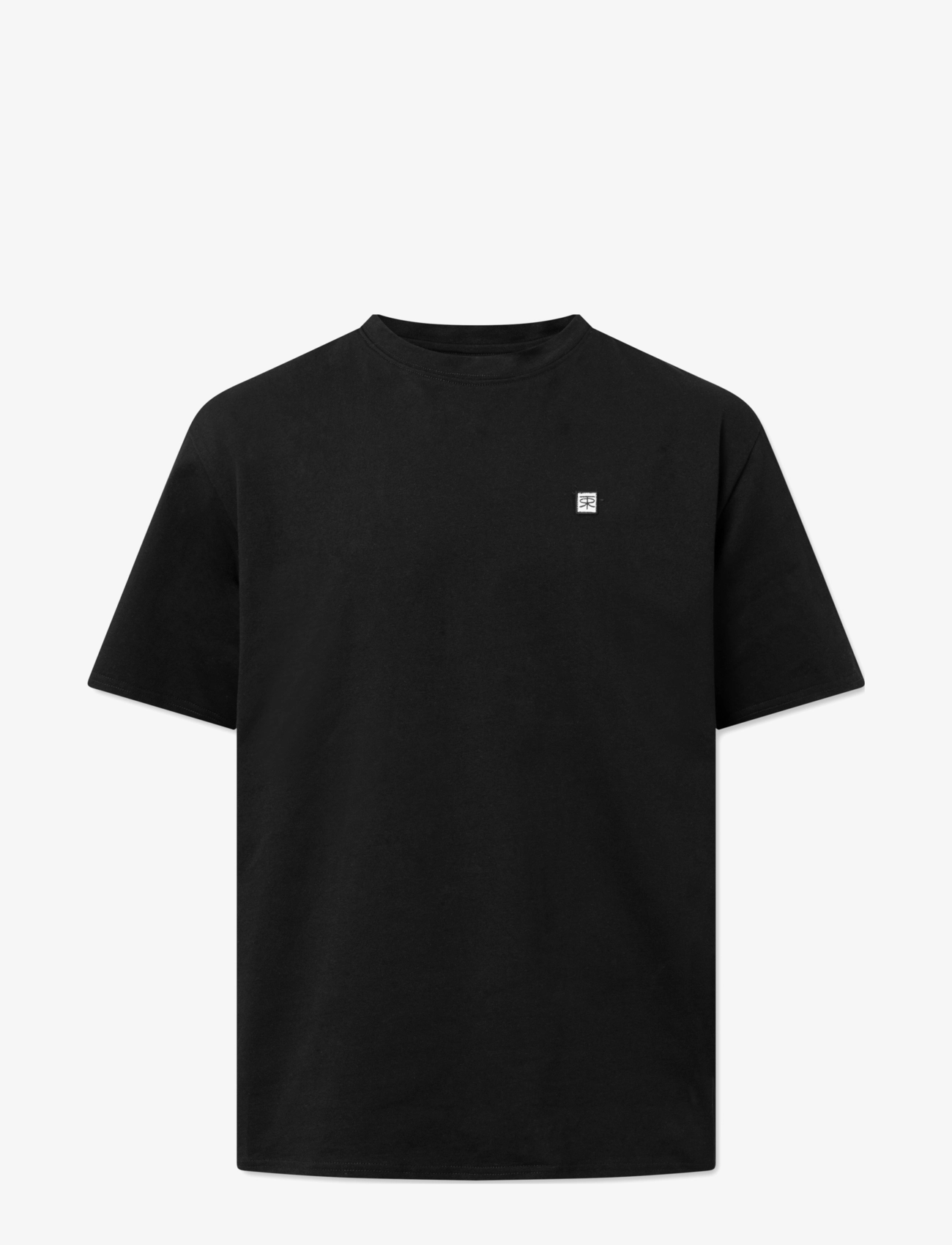 Rue de Tokyo THOMAS EMBROIDERY PATCH COTTON JERSEY - Rue de Tokyo - BLACK / black