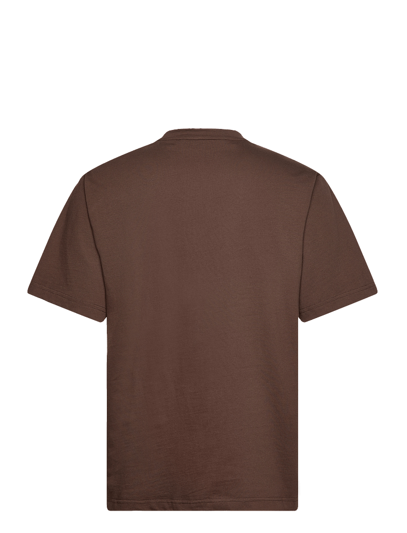 Rue de Tokyo - THOMAS EMBROIDERY PATCH COTTON JERSEY - kortärmade t-shirts - brown - 2