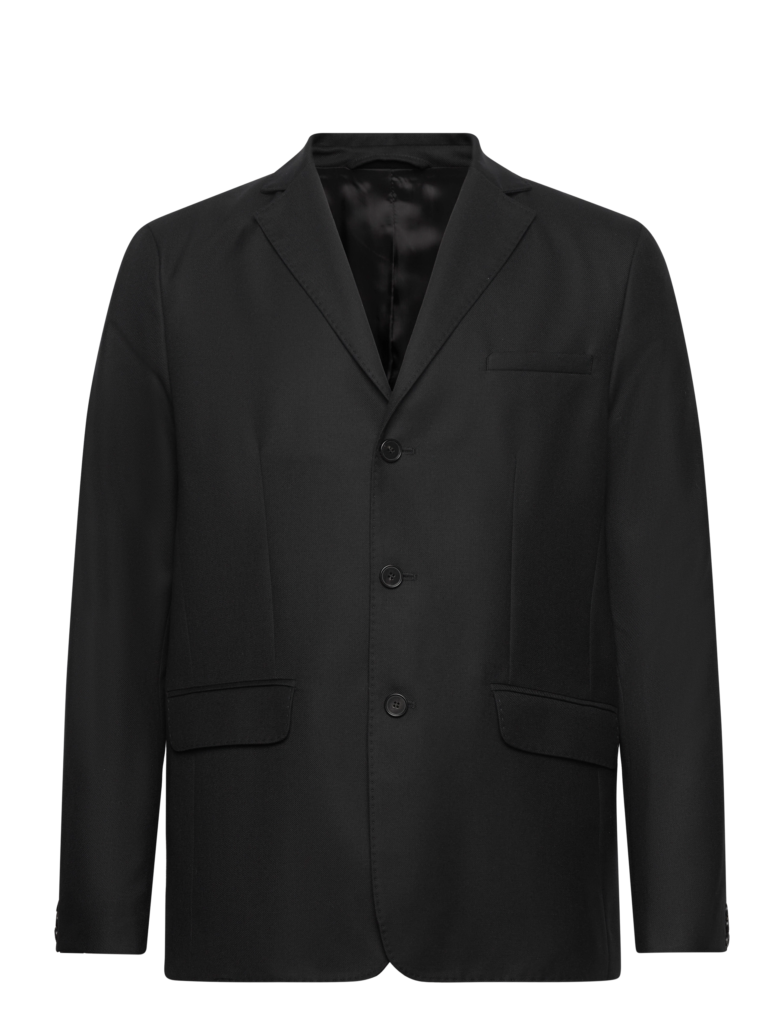RUE DE TOKYO Caspian Wolle Suiting Schwarz - S - Herren
