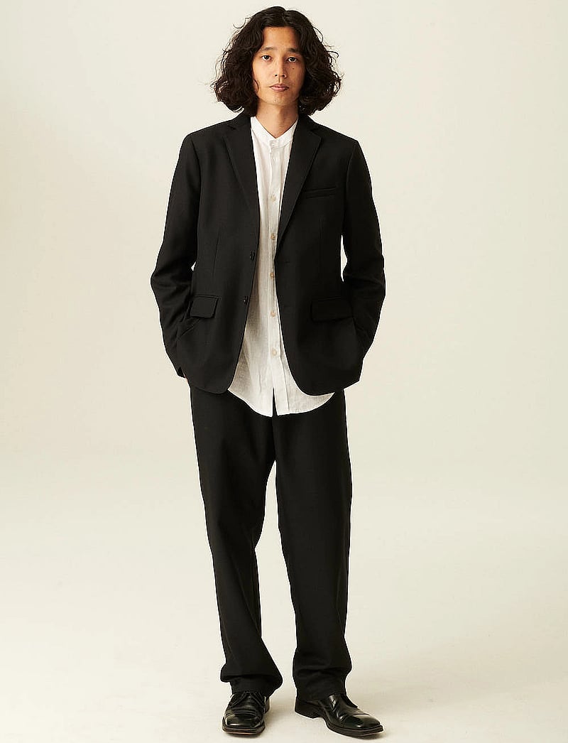 Rue de Tokyo - CASPIAN WOOL SUITING - winterjacken - black - 0