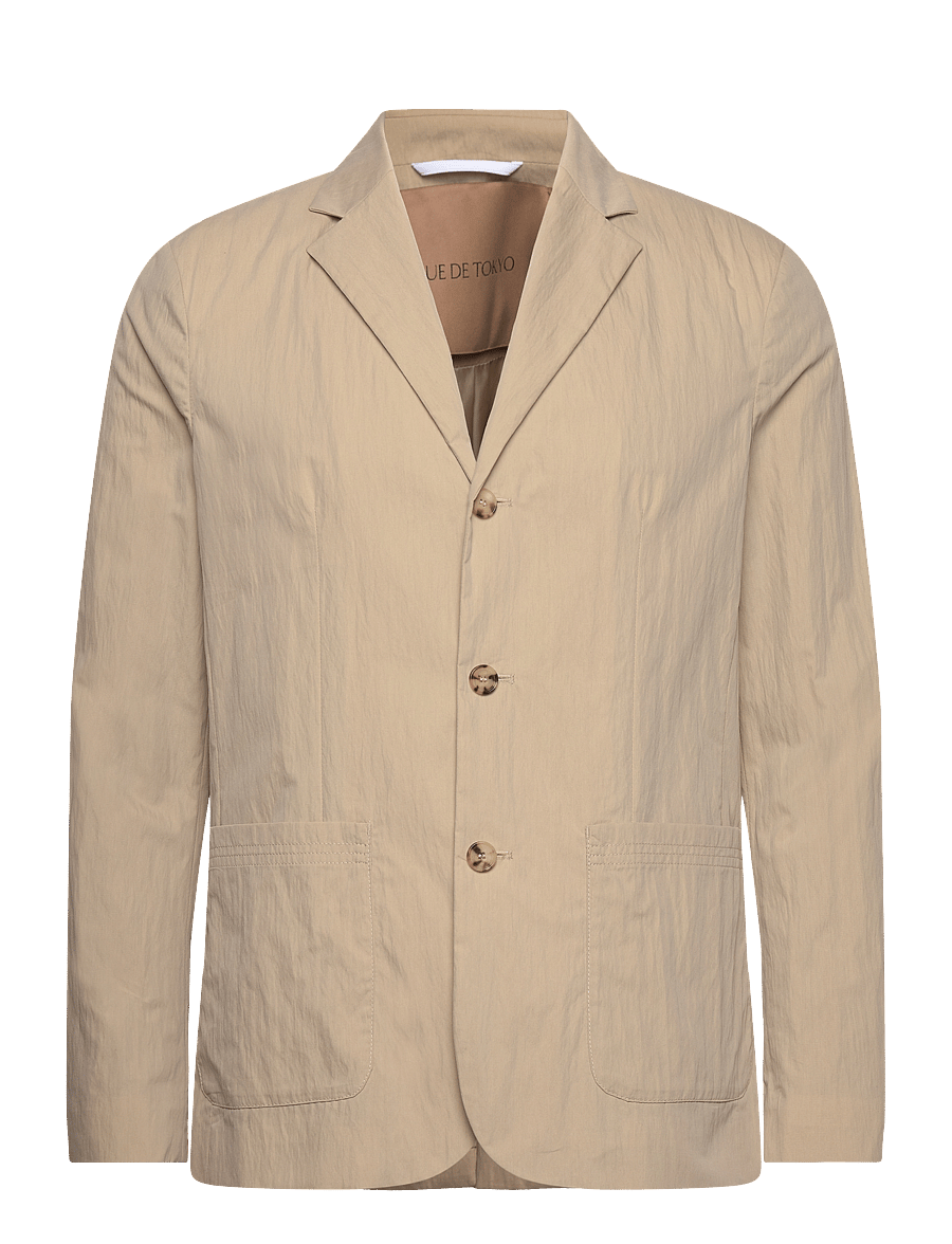 Rue de Tokyo - CEDRIC COTTON NYLON - enkeltradede blazere - beige - 1
