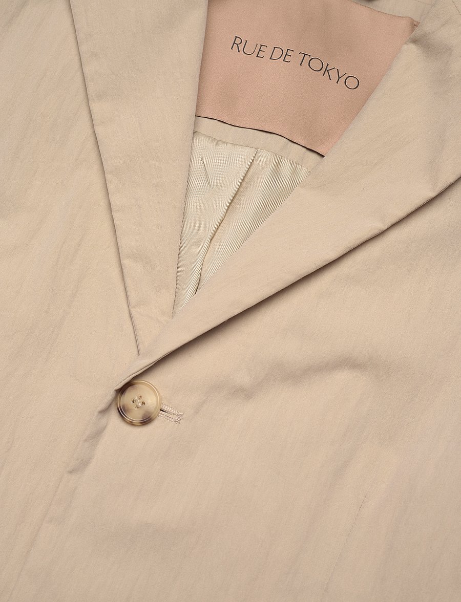 Rue de Tokyo - CEDRIC COTTON NYLON - enkeltradede blazere - beige - 3