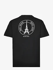 Rue de Tokyo - TILLO RECYCLED COTTON JRSY - kortærmede t-shirts - black with off white logo - 3