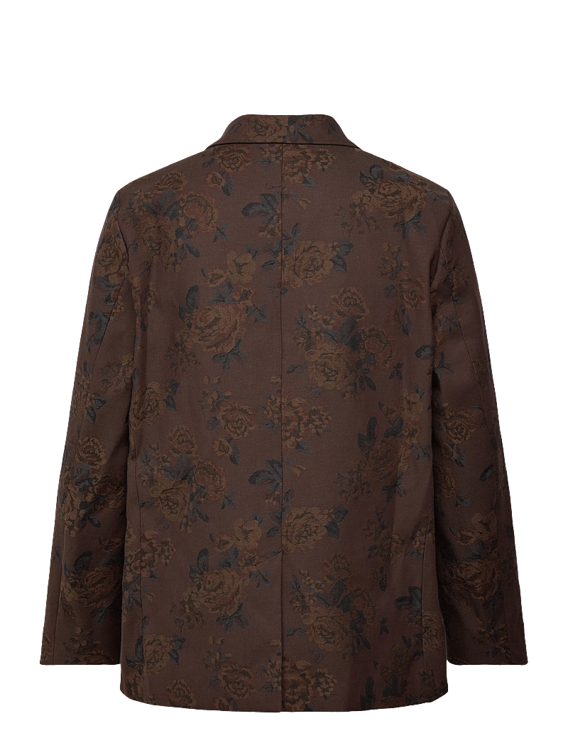 Rue de Tokyo - CEDRIC JAPANESE FLOWER JACQUARD - einreiher - brown - 1